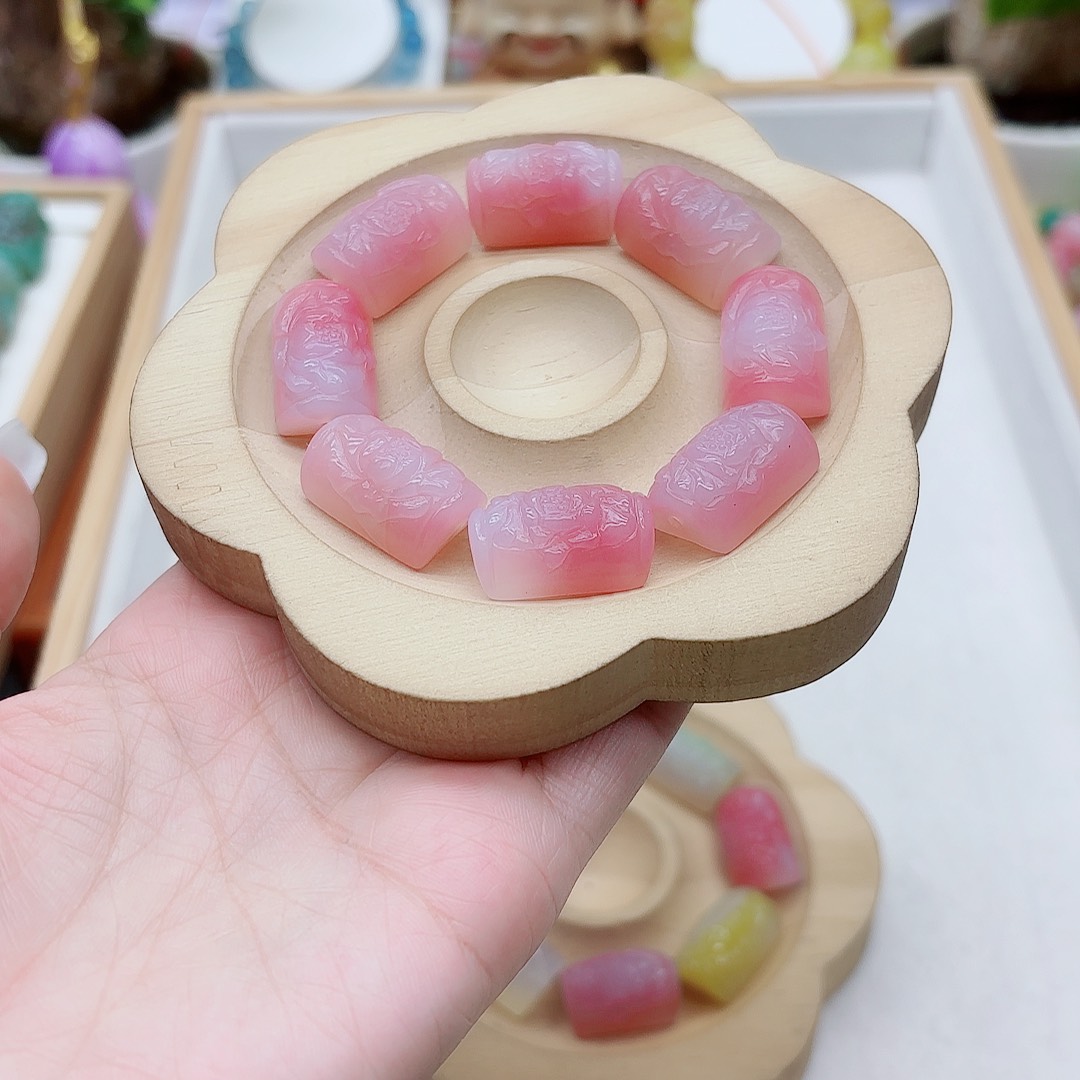 ˗***˗玛瑙/玉髓未镶嵌手链盐源10