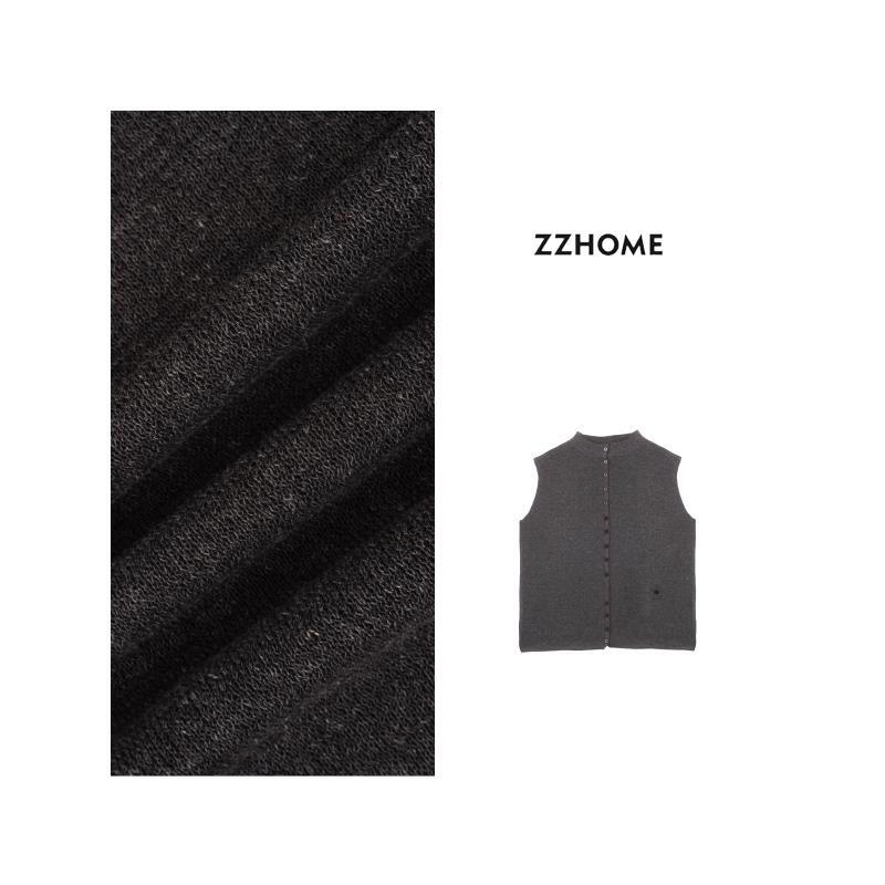 ZOZO HOME ｜织物之美颗粒肌理精织高领亚麻上衣q171665p