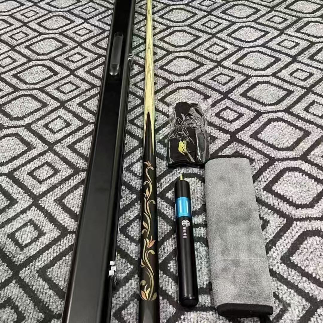 南匠风华1:1台球同款球杆中式黑八手工专用斯诺克小头通杆一体
