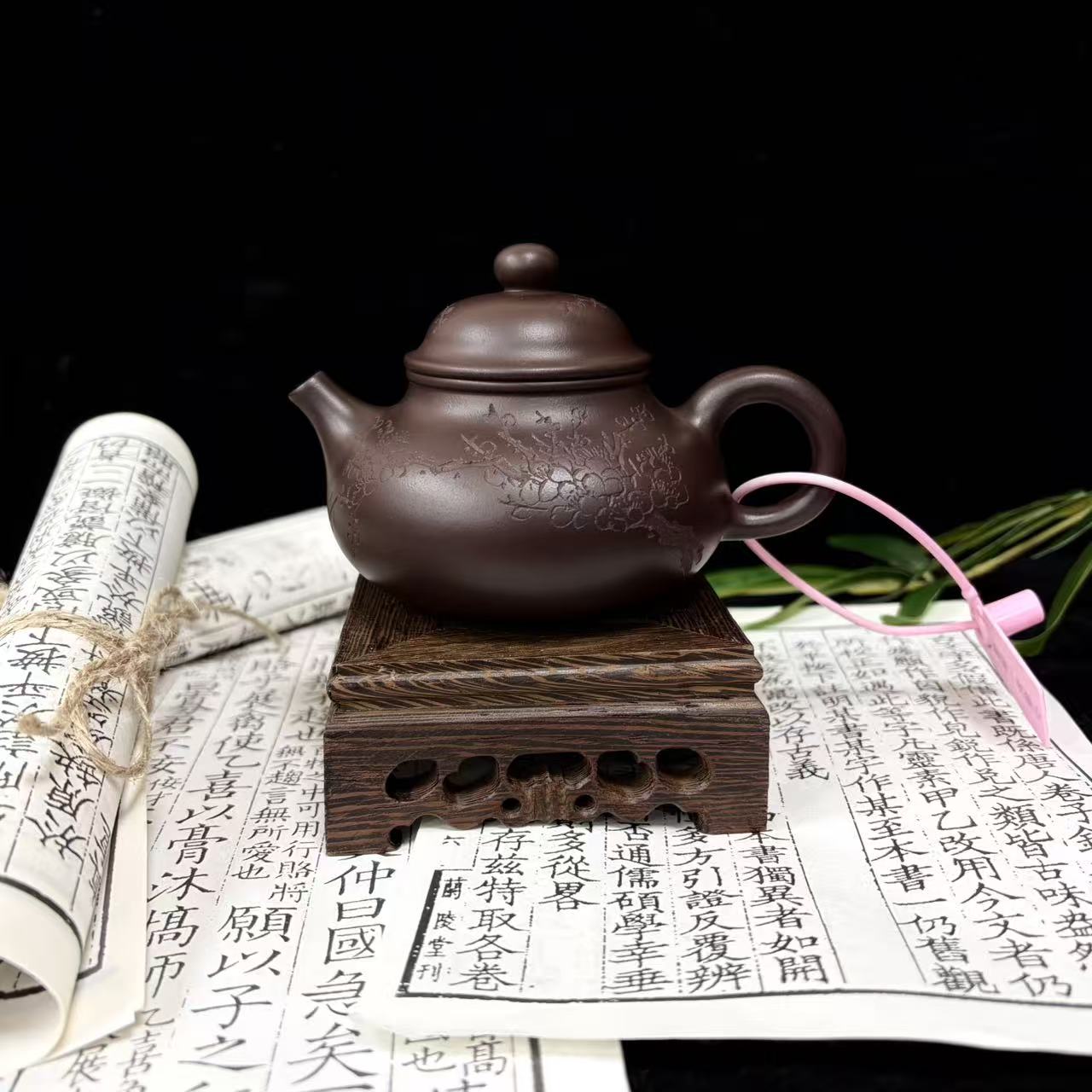 【小壶涂】I紫泥刻绘容天