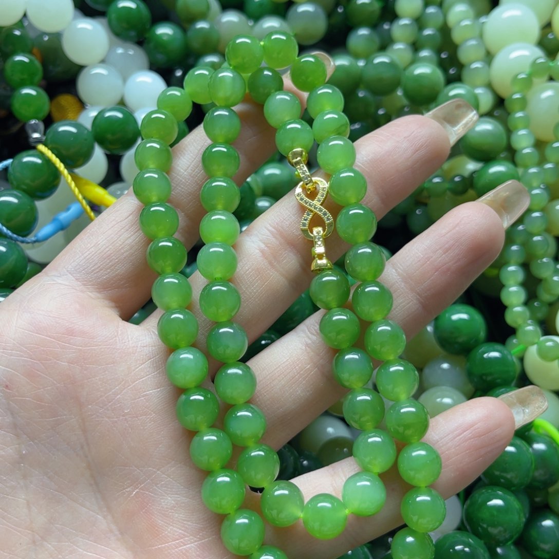 和田玉手串未镶嵌