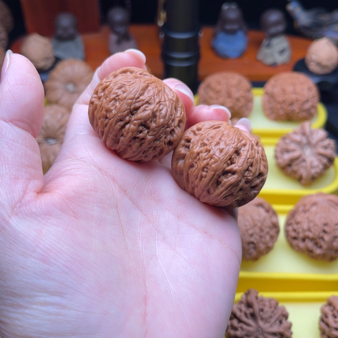 文玩核桃把件37铁锤