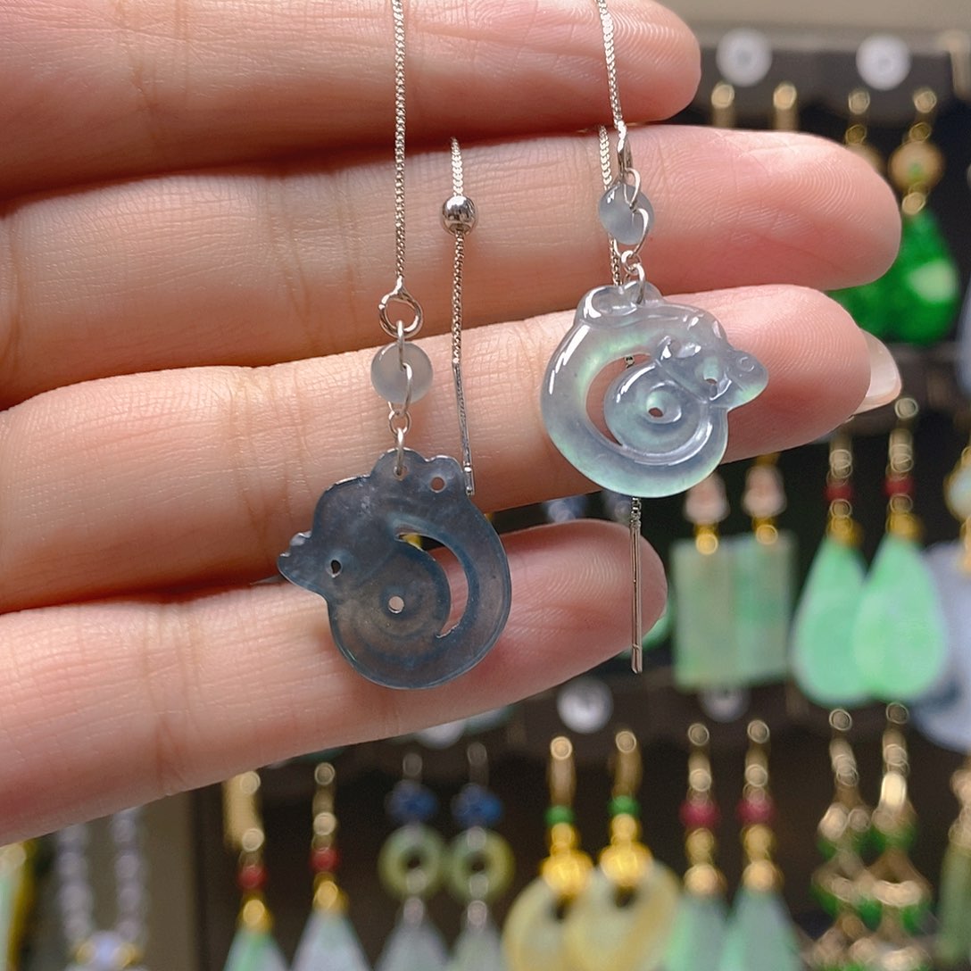 未镶嵌翡翠耳饰翡翠