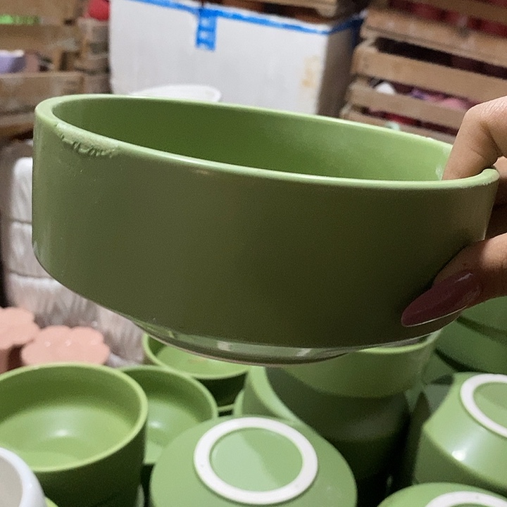 陶瓷花盆有孔 瑕疵介意勿拍 