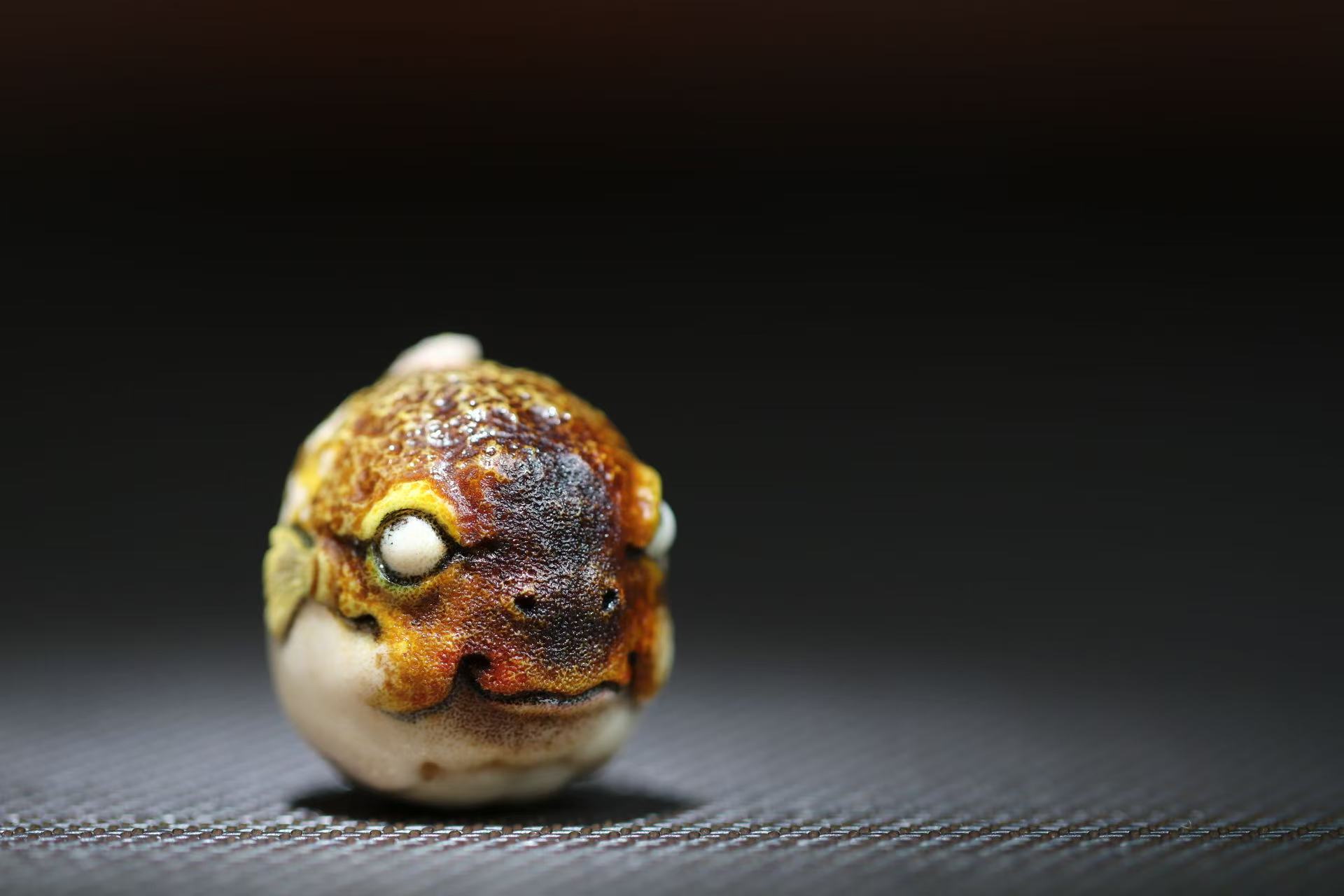 河豚 逗趣可爱 根付作品 方颜原创 文玩把件 包挂 个性 送朋友