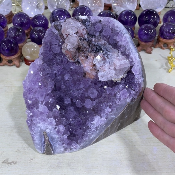 紫晶方解石未镶嵌