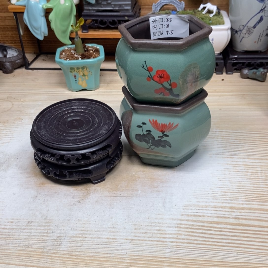 瓷片陶瓷花盆陶瓷艺术