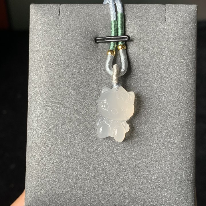 玛瑙kt猫吊坠项链女款四季通勤老幼包邮