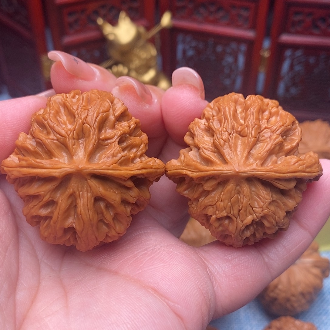 把件文玩核桃42.8精品毕业苹果园