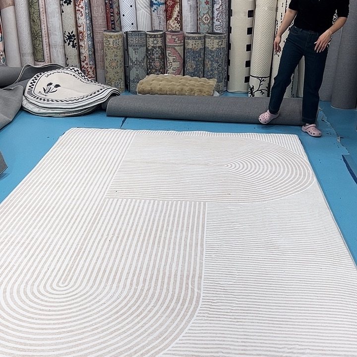 混纺200×300误差±1-3cm精编细砂仿羊绒棉布底微瑕