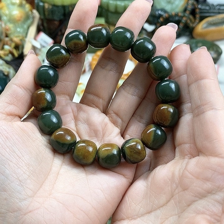 未镶嵌手链和田玉乐*