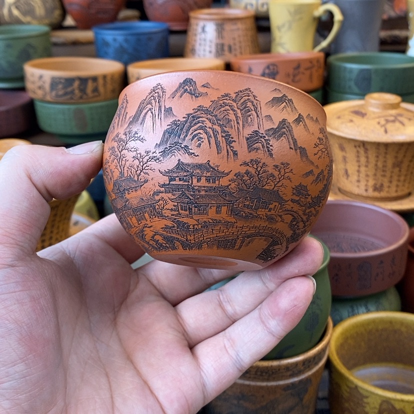 【闪购商品】紫砂杯子宜兴全手工紫砂杯
