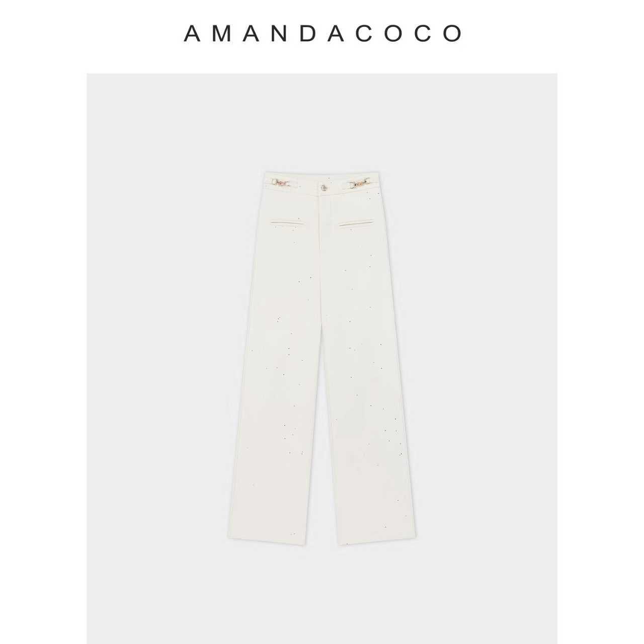 静静 | 冬日格调～25秋冬轻奢撒银垂感加绒直筒休闲阔腿裤