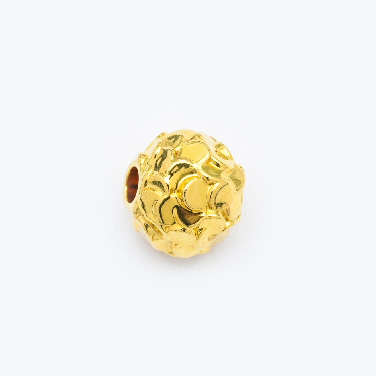18k金鱼鳞金珠配件（8mm）【QL07214】