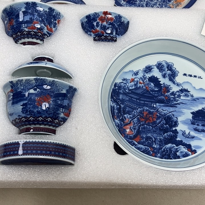 K***景德镇陶瓷茶具七件套组自用款