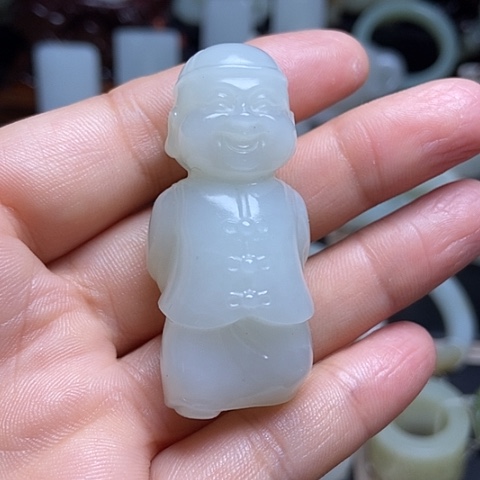 和田玉未镶嵌吊坠(不含链)