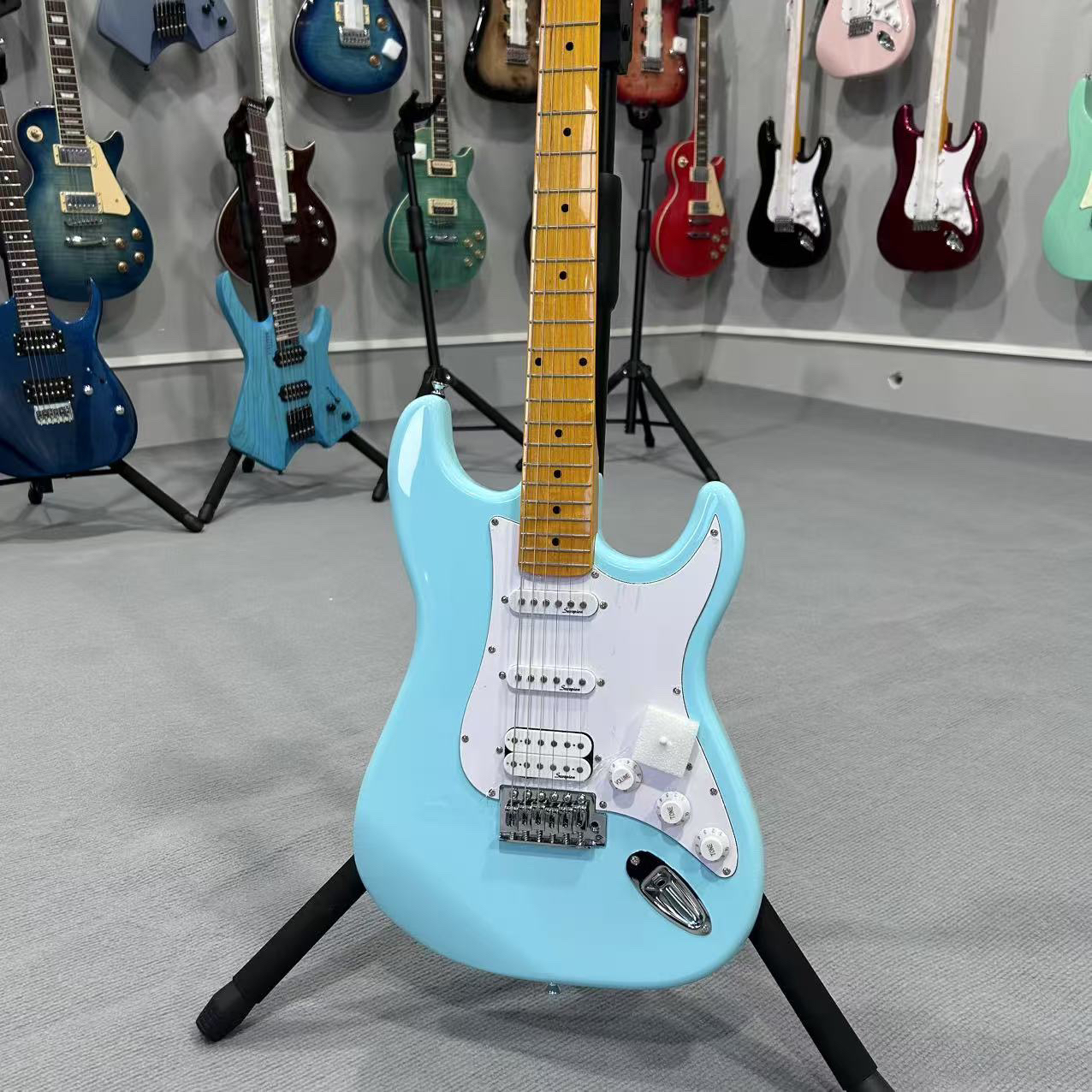 电吉他成人初学者入门进阶专业演出马卡龙配色单摇新手套装