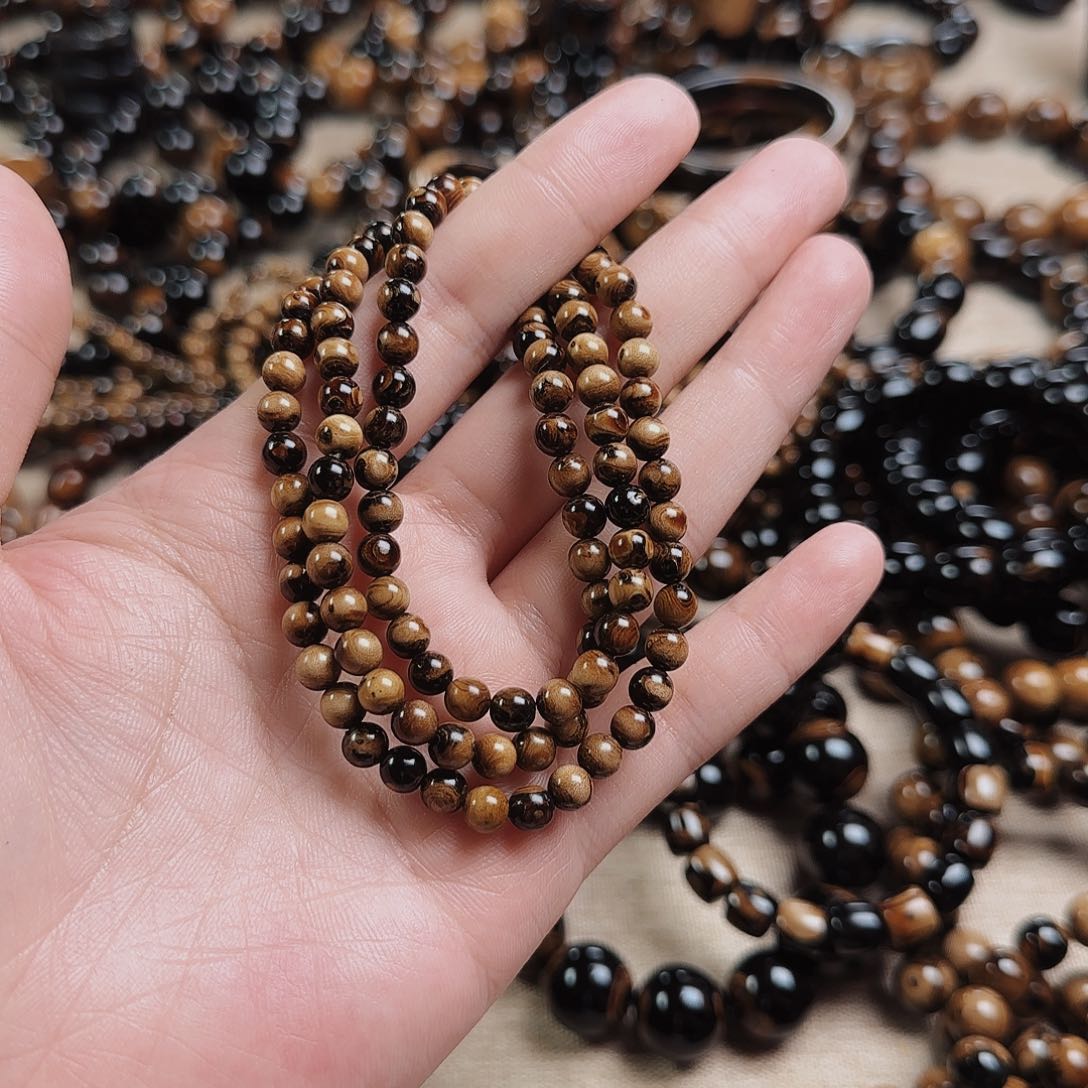 泥塑血柳0.6尺寸毕业圆珠108颗