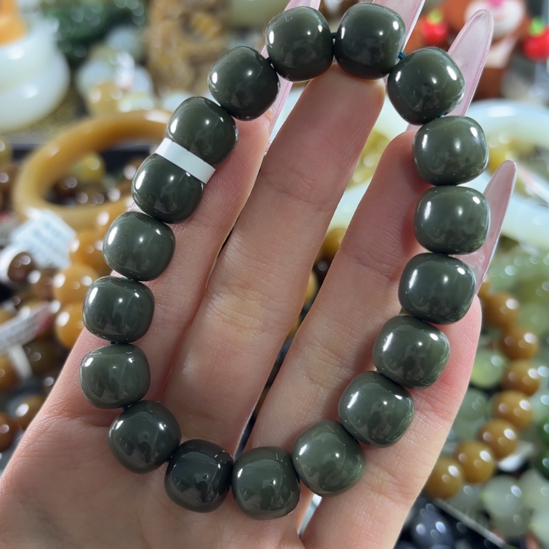 和田玉未镶嵌手链210