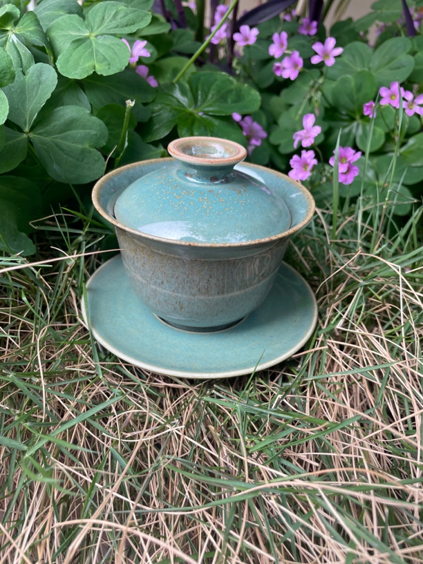 景德镇高温颜色釉手工盖碗直播间同价