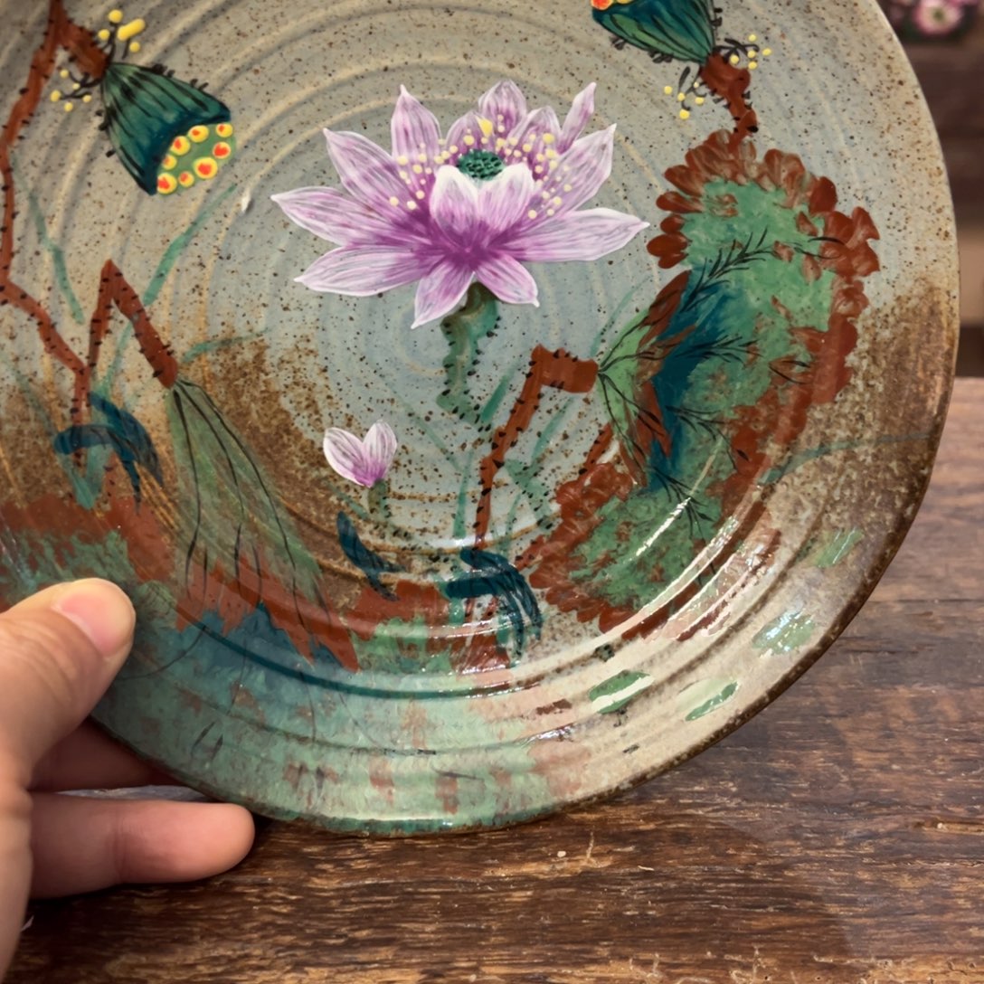 柴烧手工手绘陶瓷