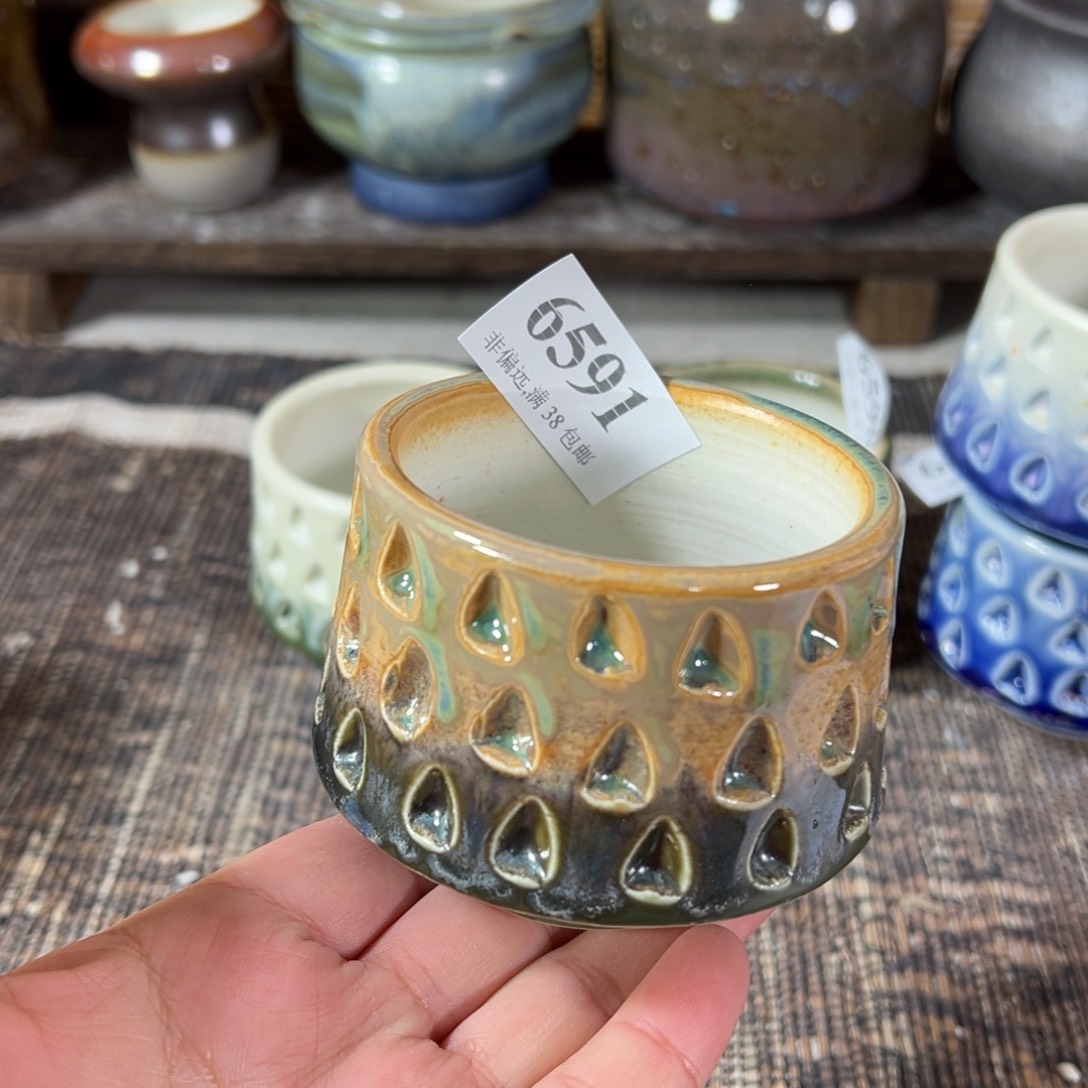 陶瓷景德镇手工花盆