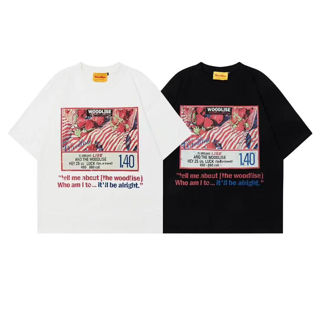 【Cocoyang】25年夏季美式潮牌重磅重工数码喷纯棉短袖男款设计师