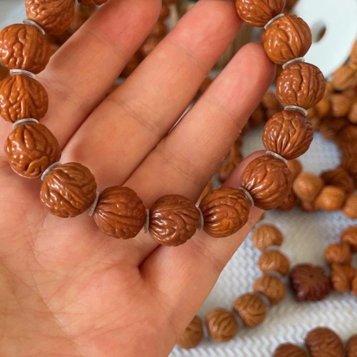 4号链接桃核手串一