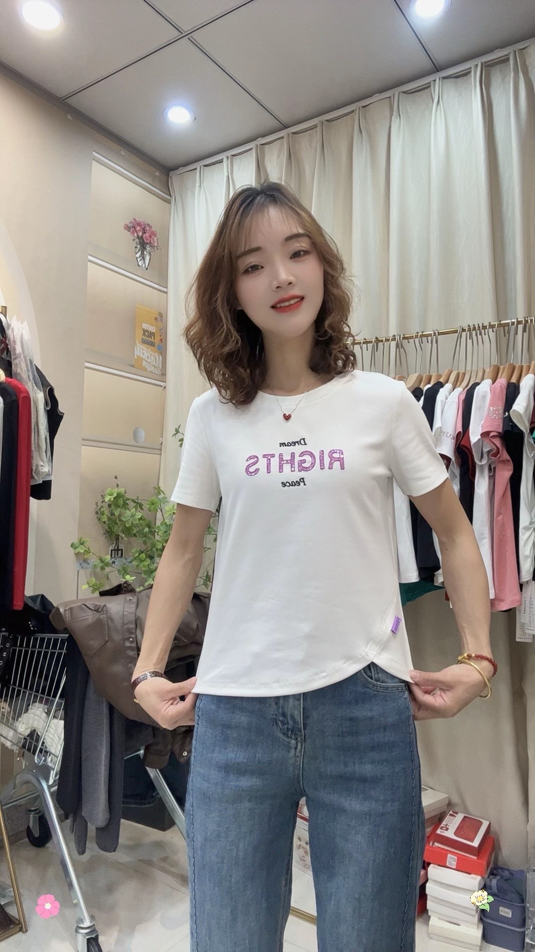 31077-1（小个子）重工百搭时尚显瘦T恤