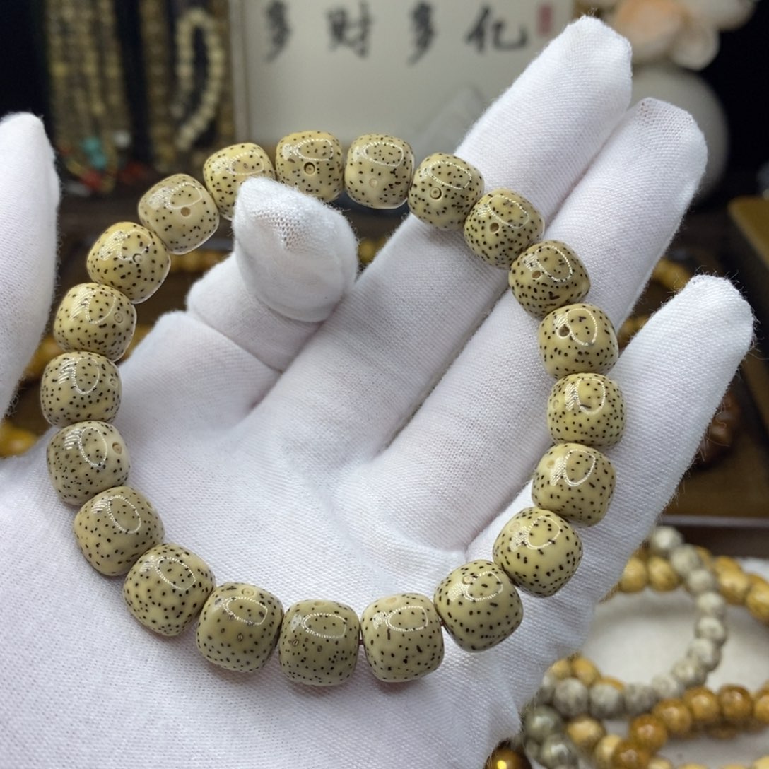 星月菩提手串入门级11/10月朗星稀无烟花石玉