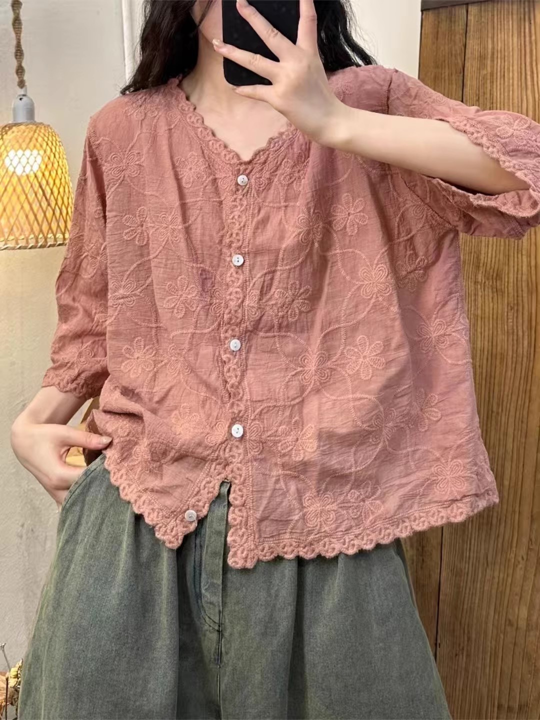 599衬衣多色宽松