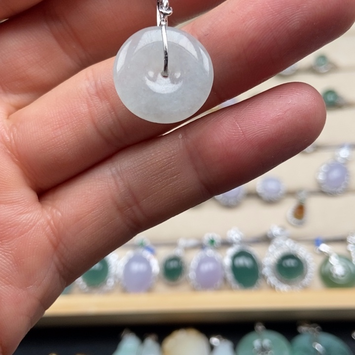 翡翠银S925镶嵌戒指