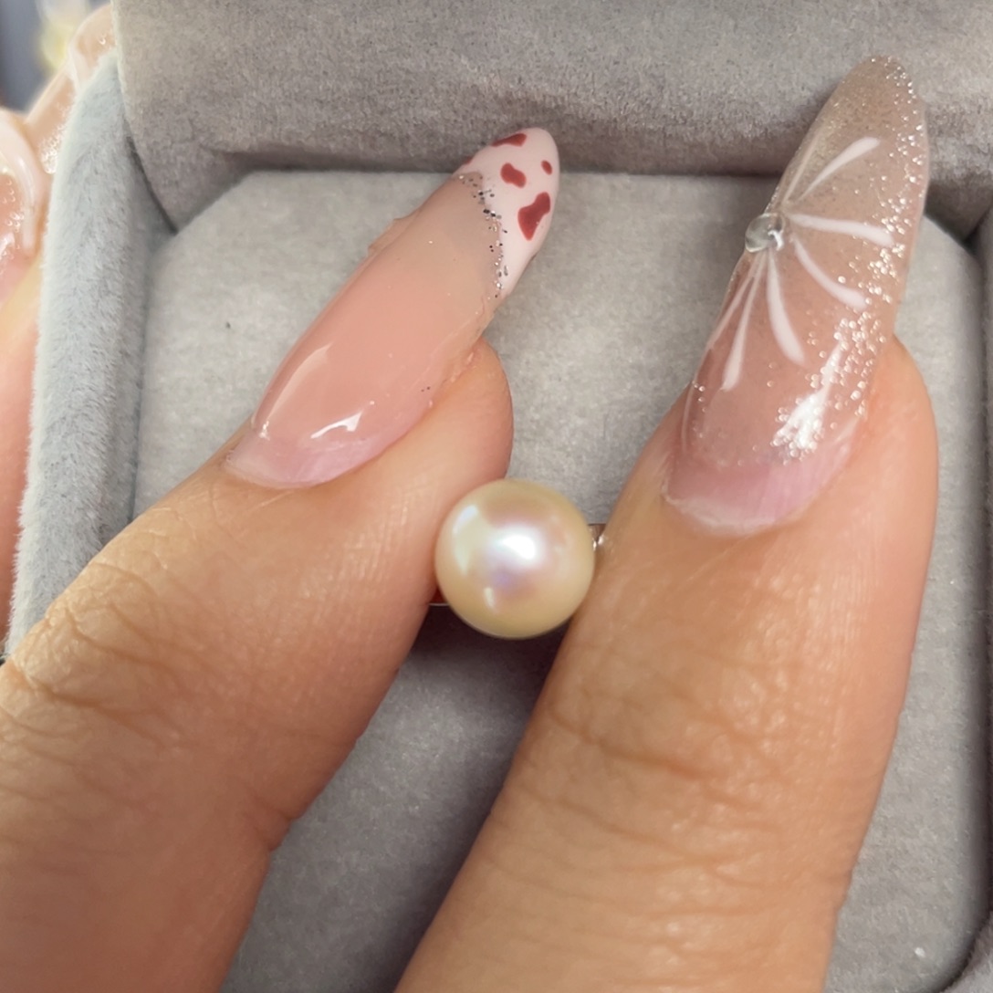 海水珍珠戒指银S925镶嵌