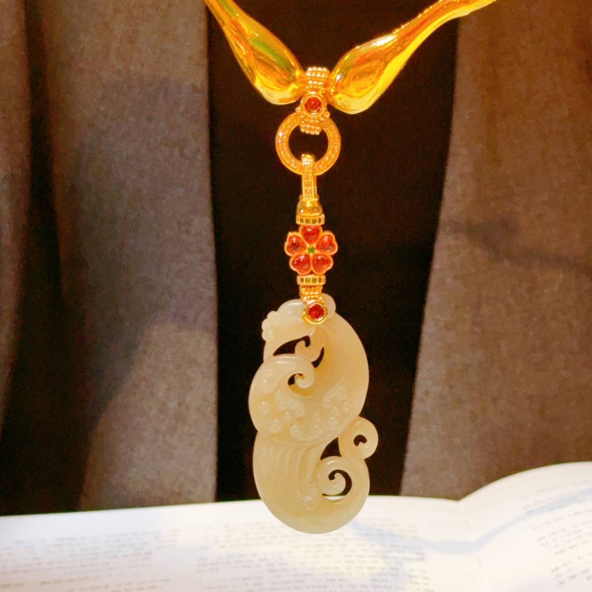 【天玺珠宝】天然和田玉凤凰姐妹闺蜜礼物高级简约时尚吊坠项链项圈