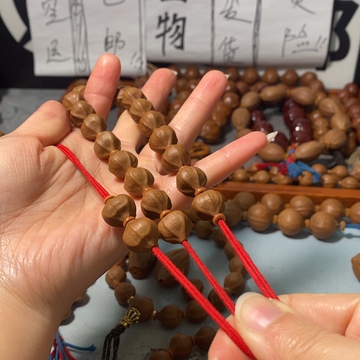 手串橄榄核4131精品蒜头铁核18+2+3通
