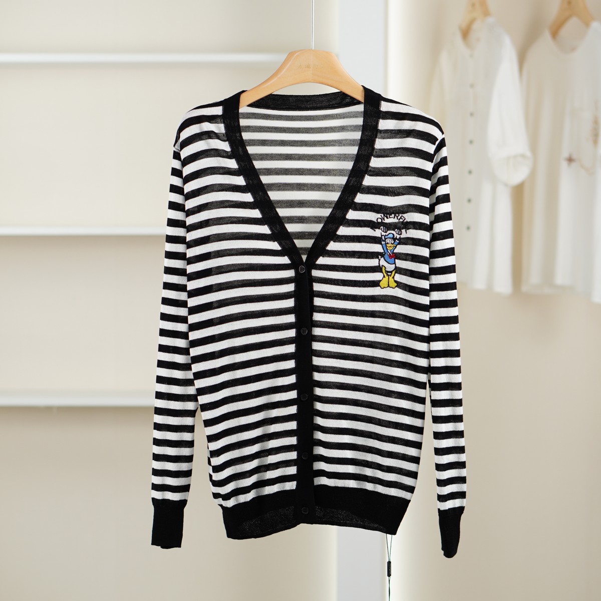 麦迪尚品【唯】51203129 简约百搭针织开衫春秋女装专柜撤柜