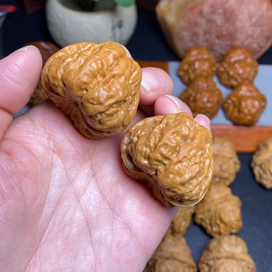 葛***蛋把件文玩核桃40蛙