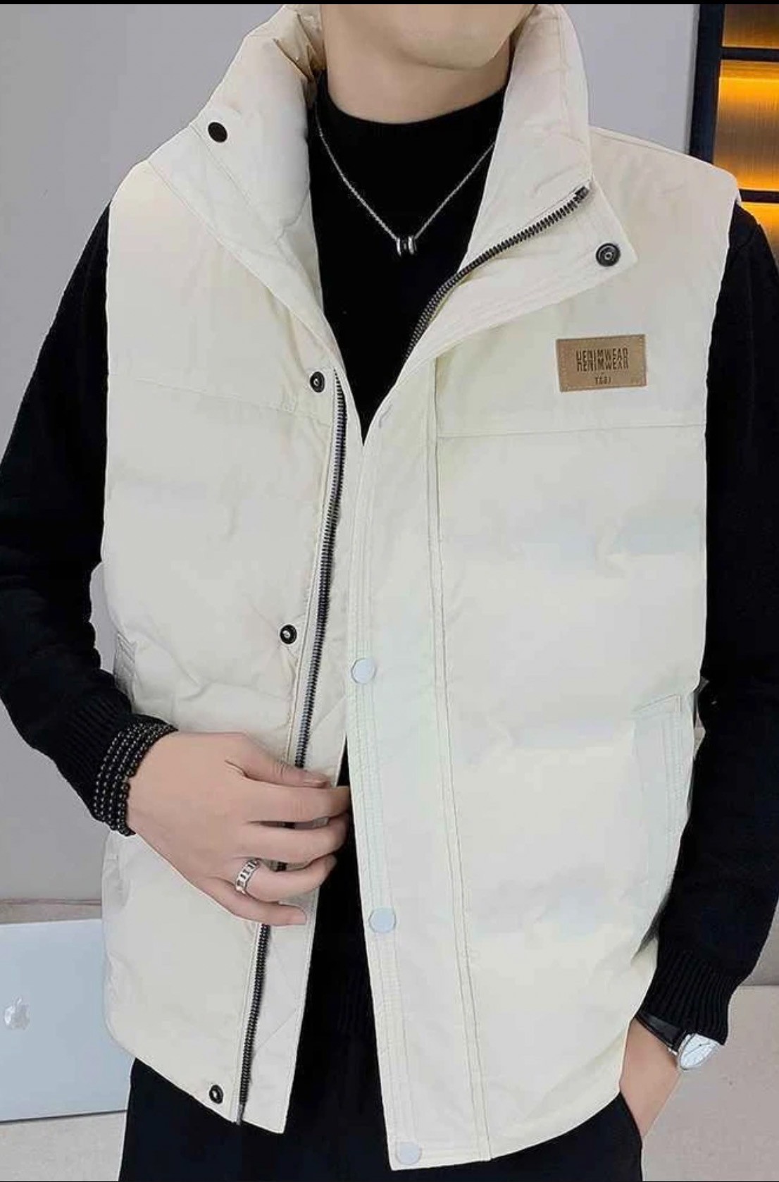 D37秋冬款马甲男加厚保暖运动休闲