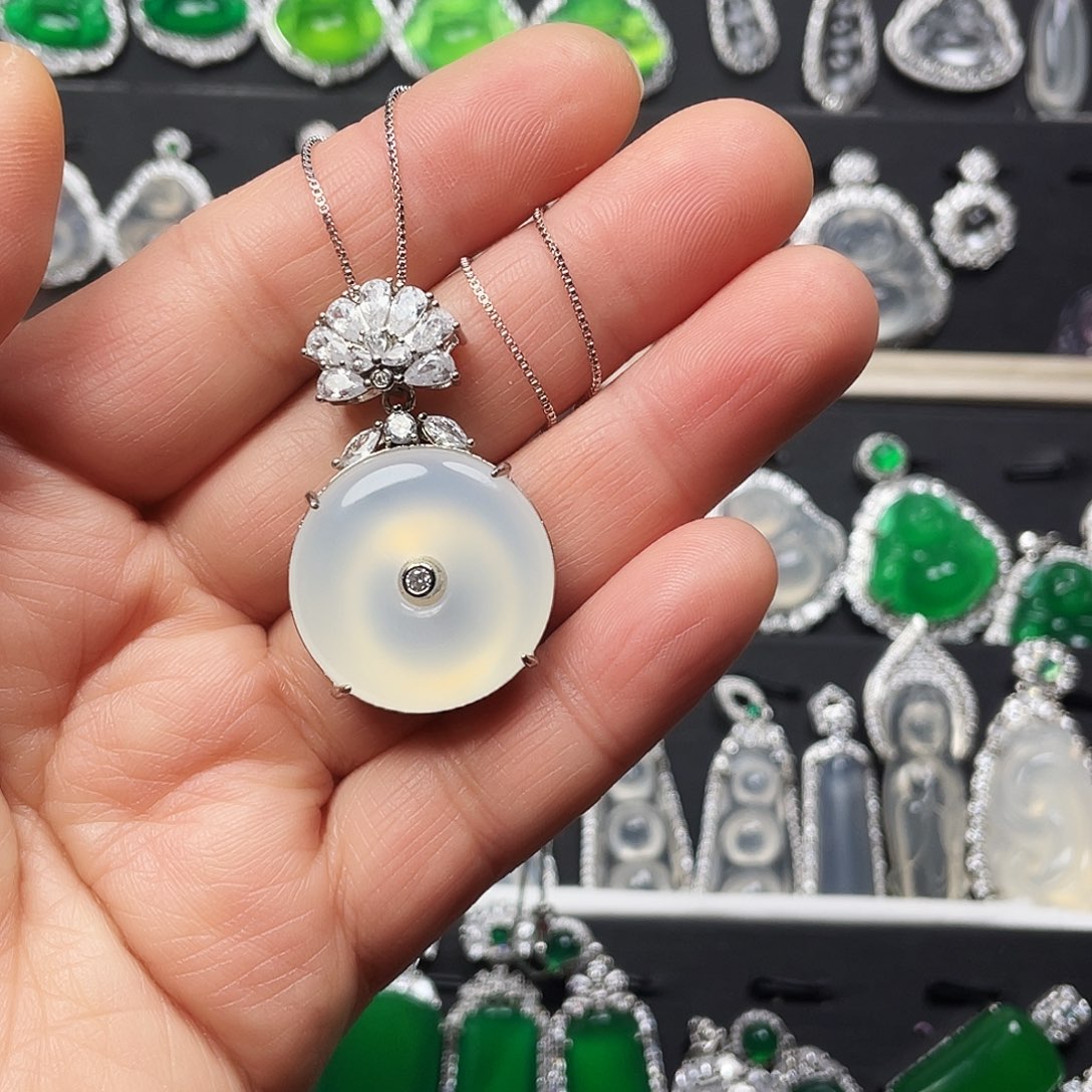 玛瑙/玉髓颈饰合金Ö*