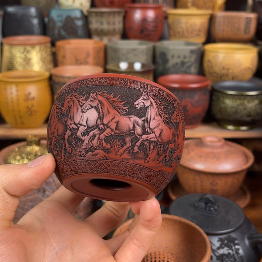 茶杯紫砂宜兴原矿紫砂杯茶具