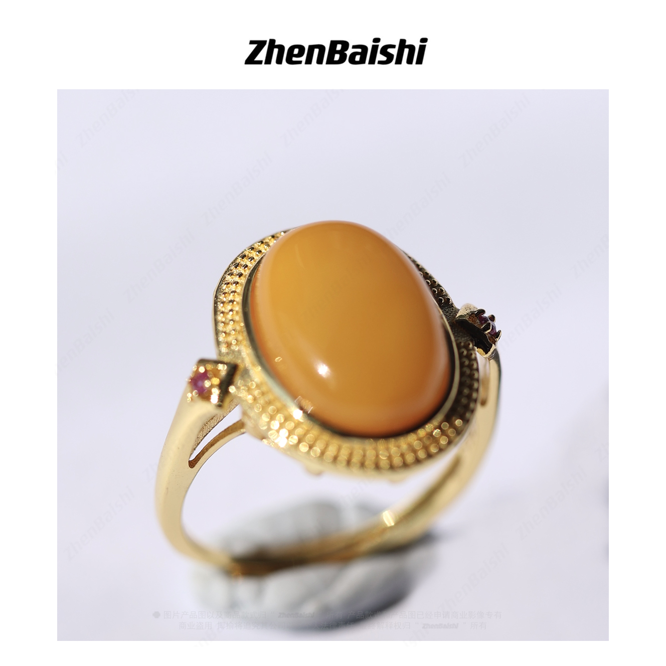 非金属仿水晶戒指 时尚百搭高级感开口戒指【20689】