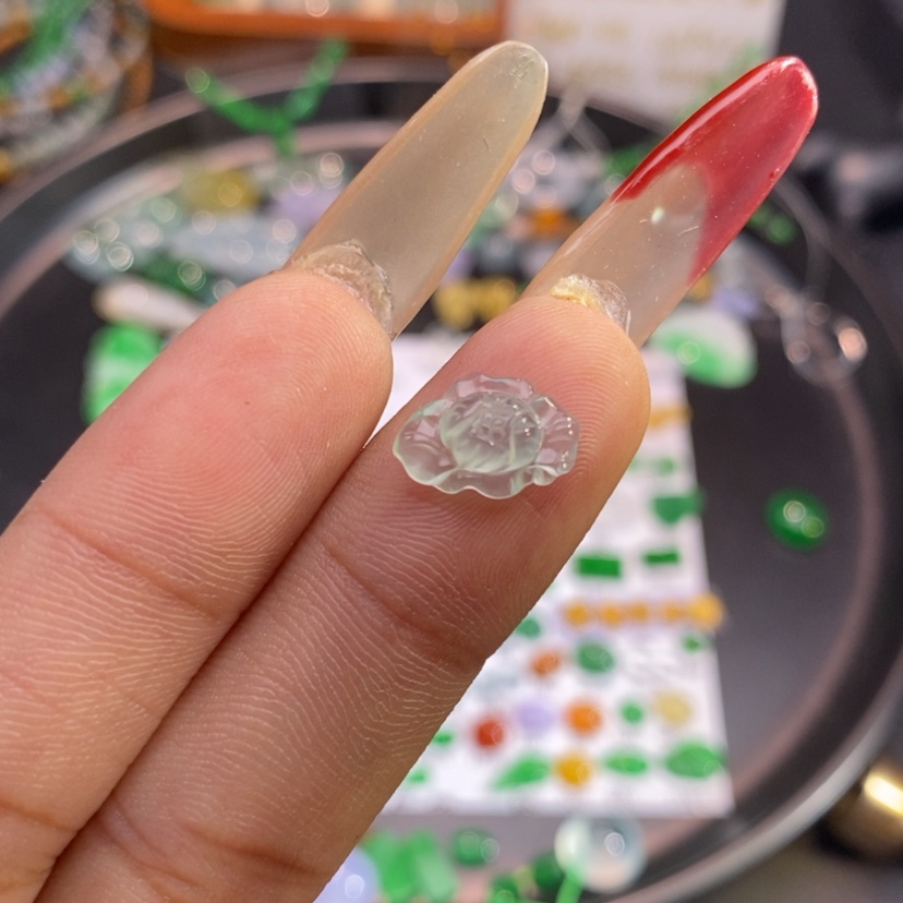 【闪购商品】翡翠挂件未镶嵌花