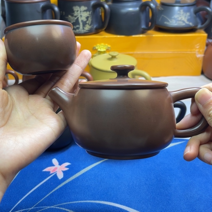 陶瓷✧****✧古铜色汉瓦220-250cc左右加杯子