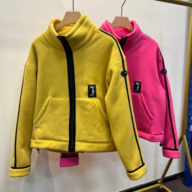 【拍下送袜子】双面绒加绒宽松版保暖加厚超软运动拉外套链外套8850