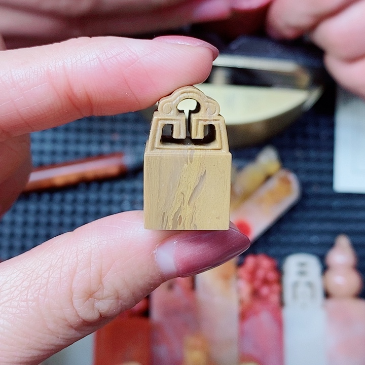 寿山石现场直播手工