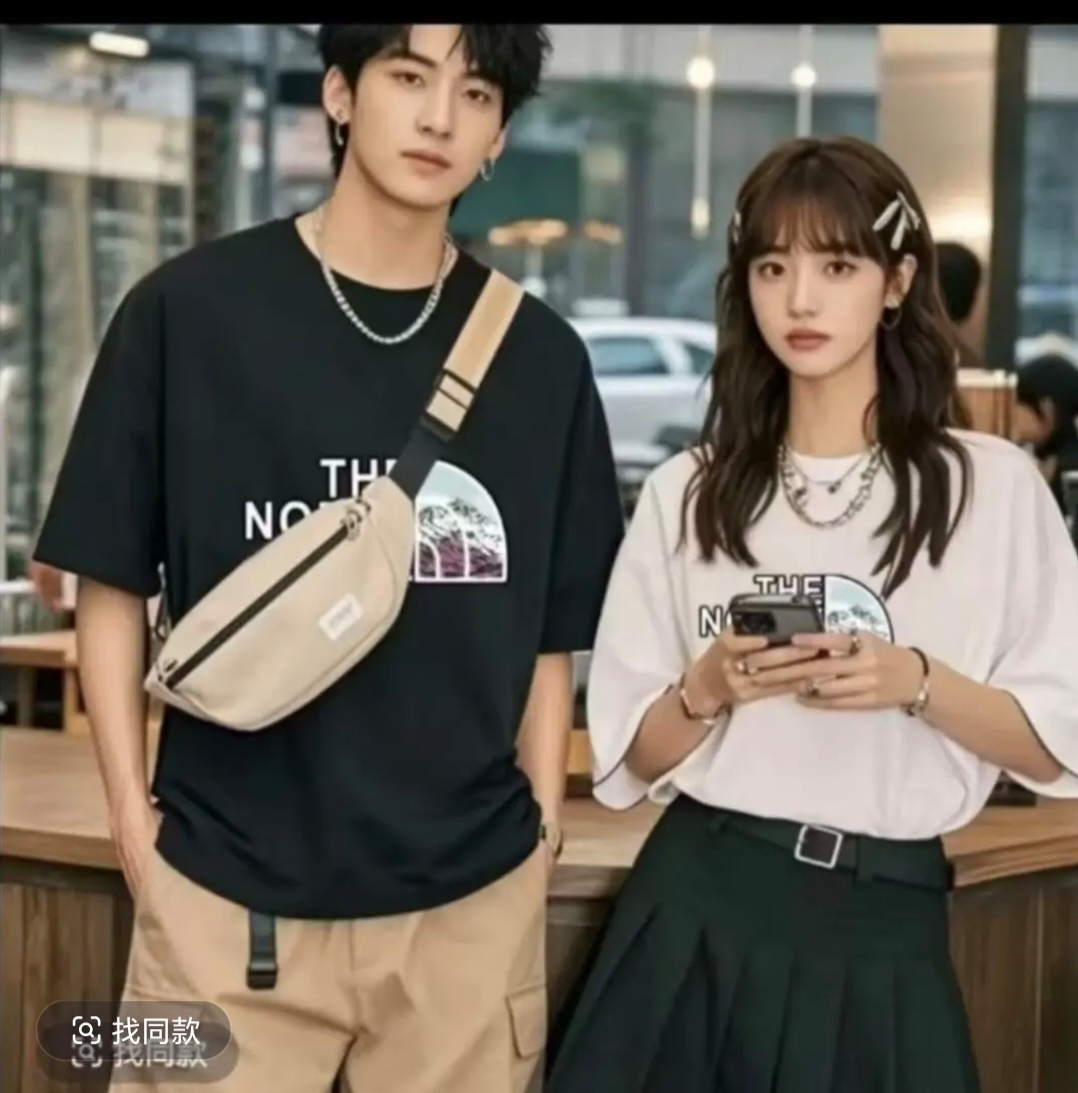 20【一折粉丝福利】夏季男女同款百搭时尚潮牌短袖T恤