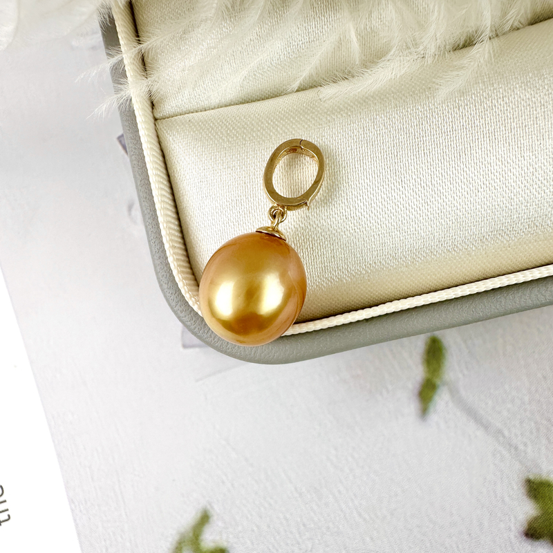 特浓金珠水滴万能扣吊坠9-10mm