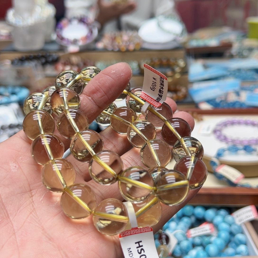 未镶嵌手链水晶黄水15