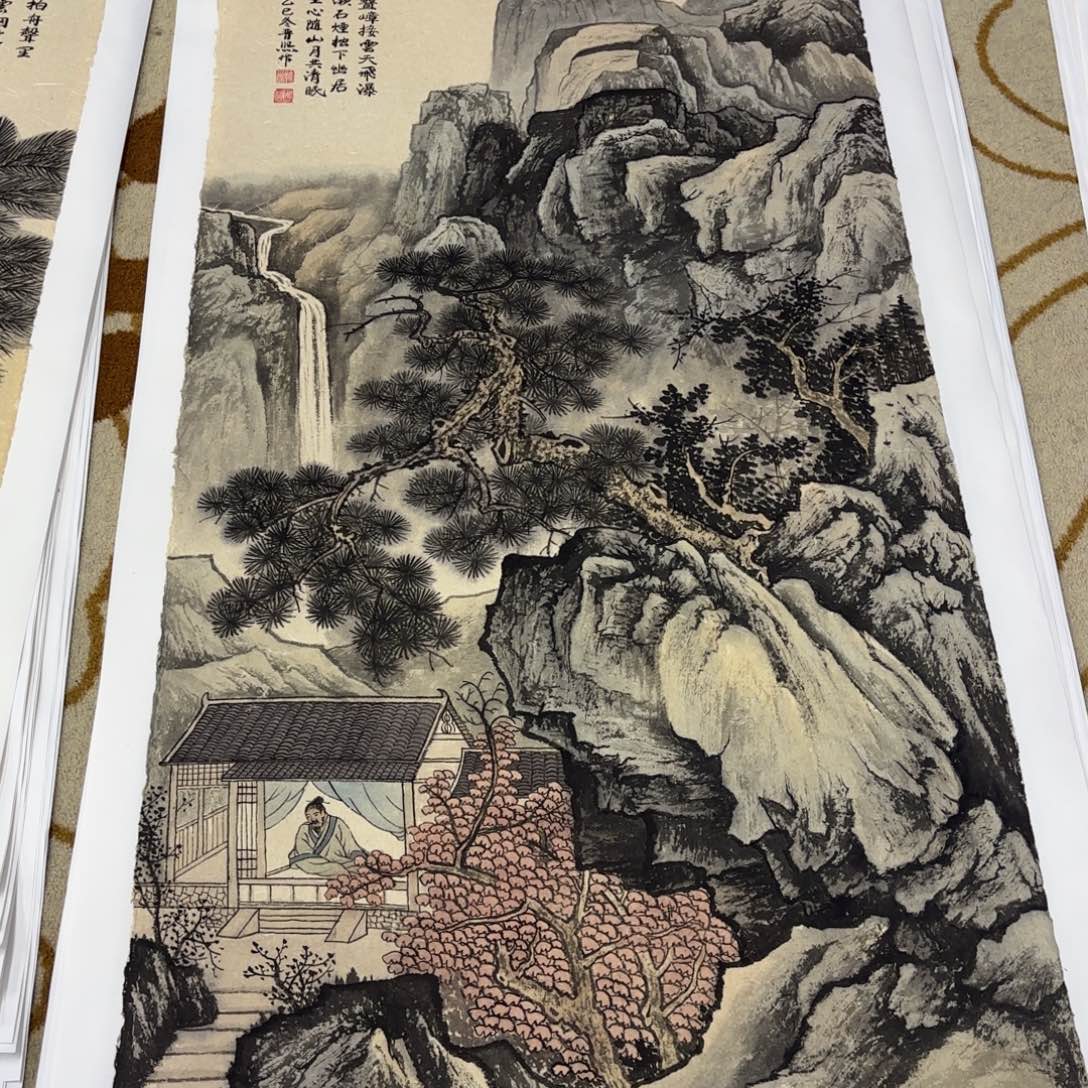 用***4国画孙晋熙四尺作品艺