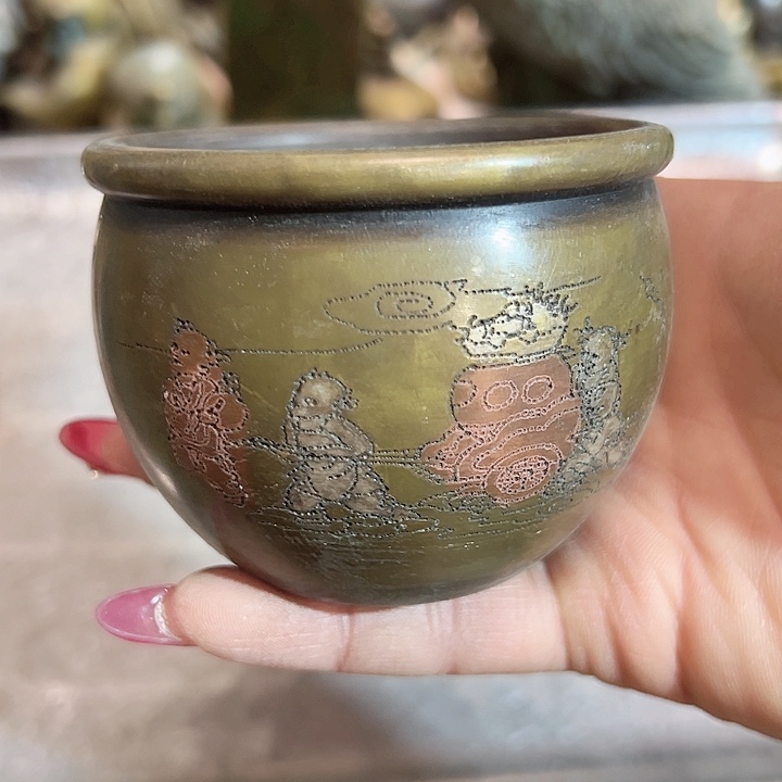 你****3黄铜摆件工艺品，